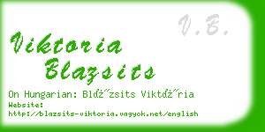 viktoria blazsits business card